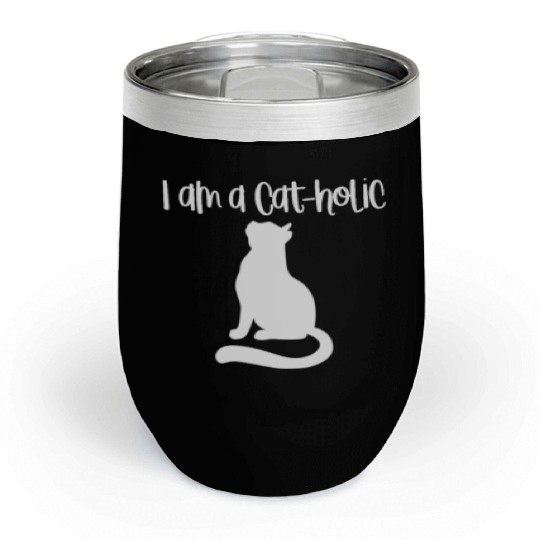 Catholic - Cats - D3 Designs Chill Wine Tumblers