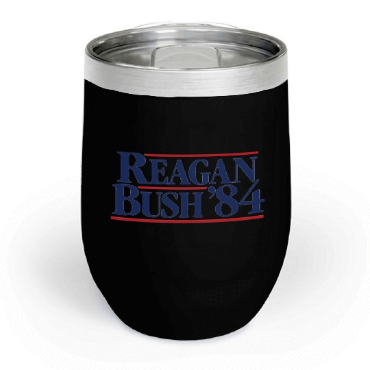 Reagan Bush '84 Chill Wine Tumblers