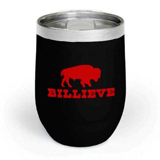 Bills Mafia Billieve - Buffalo Football Chill Wine Tumblers