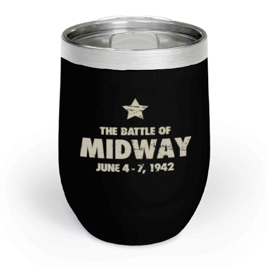 Battle Of Midway - World War 2 / WWII Chill Wine Tumblers