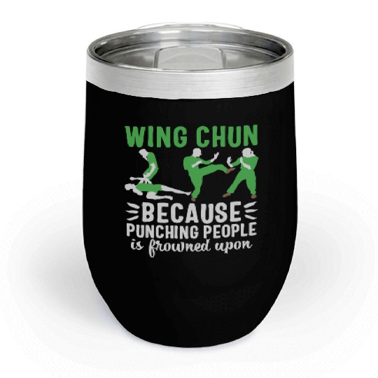Wing chun Chill Wine Tumblers Kung Fu Martial Arts usa sport