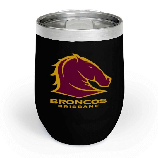 BRISBANE BRONCOS NRL TEAM LOGO PET TANK CAT OR DOG Chill Wine Tumblers