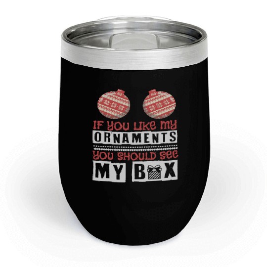 Boobs Sexy Christmas Dirty Naughty Boobs Gift Chill Wine Tumblers