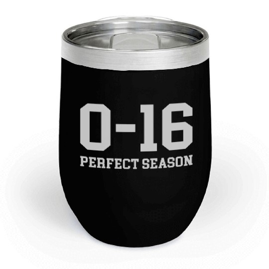 Detroit Lions 0 16 Perfect Season Chill Wine Tumblers
