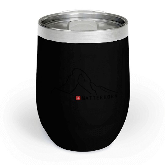 Matterhorn swiss mountain Switzerland Chill Wine Tumblers