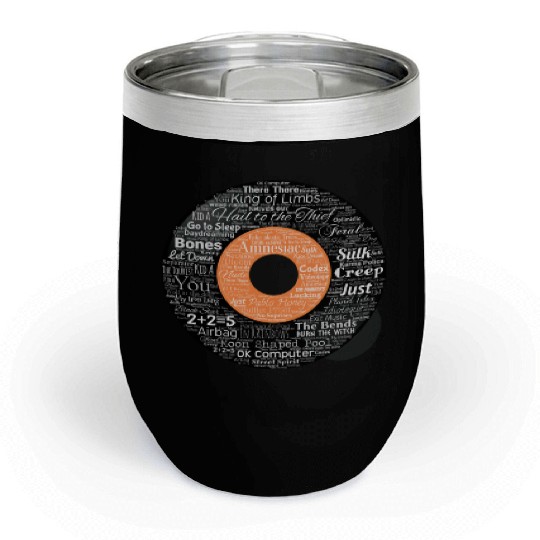 Radiohead Albums and Songs Chill Wine Tumblers