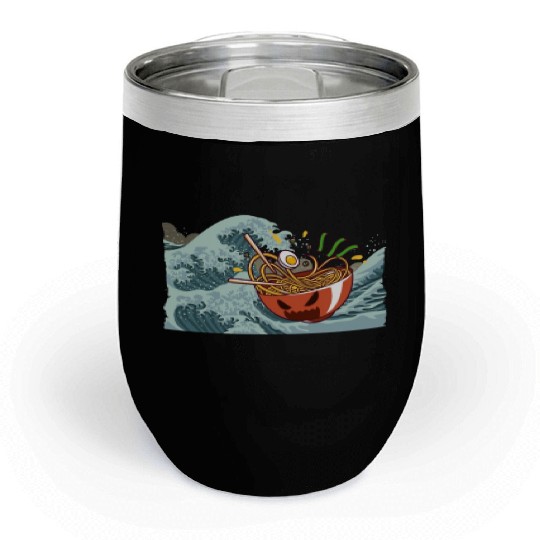 Ramen Monster Wave Kanagawa Chill Wine Tumblers