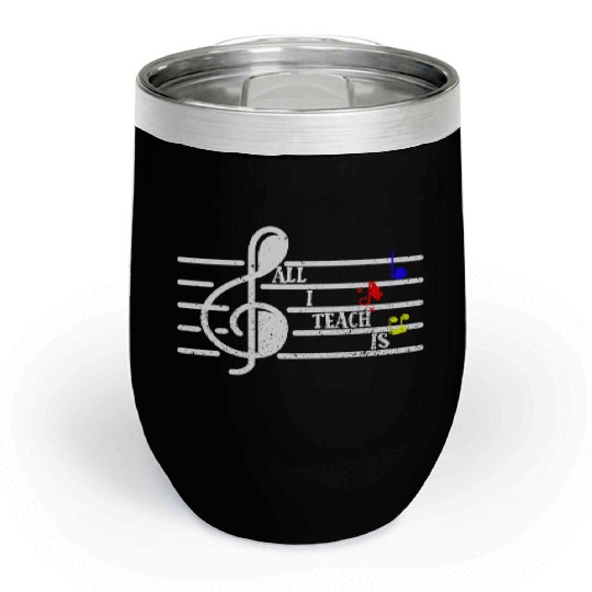 Music Teacher Chill Wine Tumblers