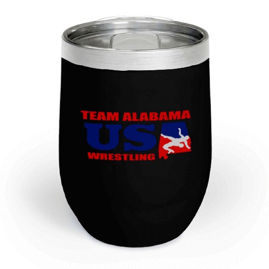 team Albm usa wrestling med hr Chill Wine Tumblers