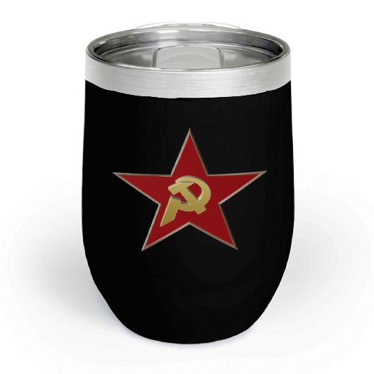 Hammer and sickle Chill Wine Tumblers