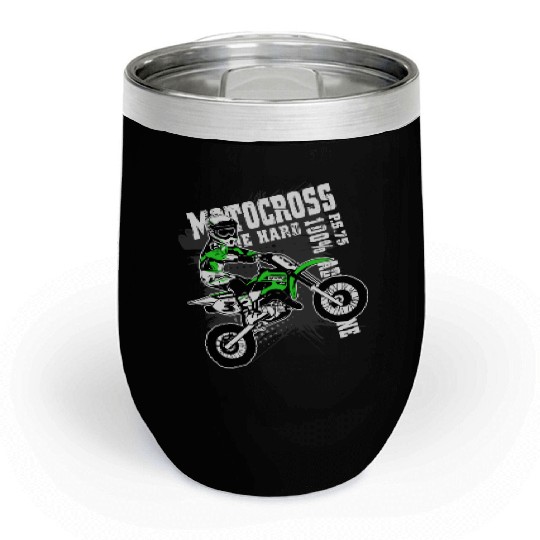 Motocross - Moto Cross - Supercross - MX - SX Chill Wine Tumblers