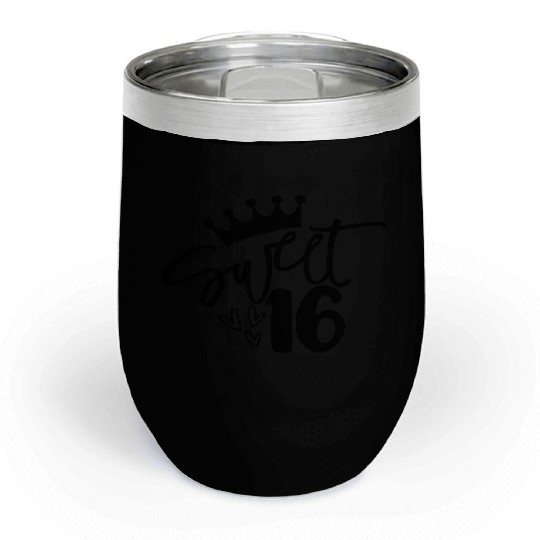 Sweet 16, 16th birthday Chill Wine Tumblers