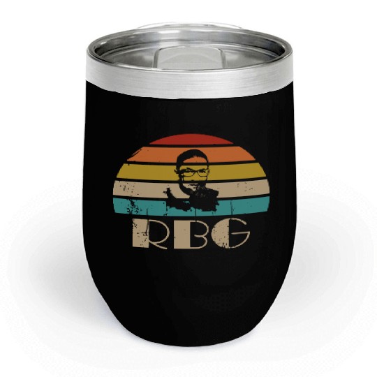 Vintage Notorious RBG Chill Wine Tumblers Ruth Bader Ginsburg