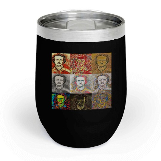 Unique Portrait Reveals Young Edgar Allan Poe Chill Wine Tumblers