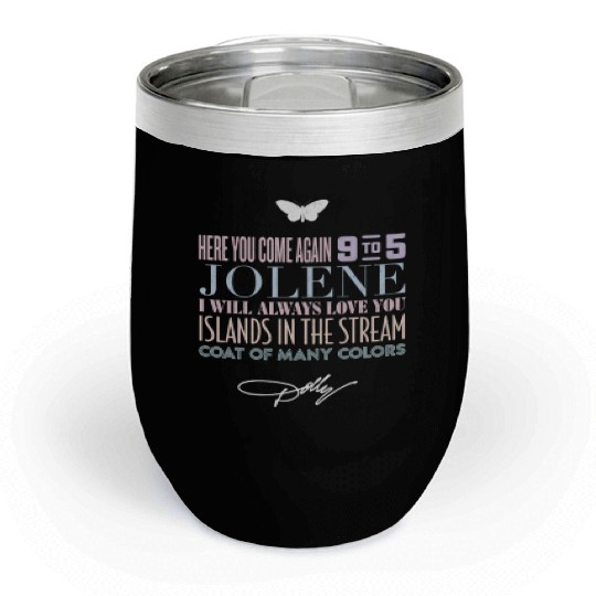 Dolly Parton Greatest Hits Chill Wine Tumblers