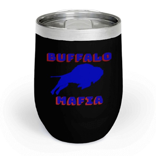 Bills Mafia Chill Wine Tumblers Makes A Great Gift For Buffalo Spo