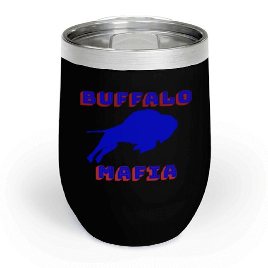 Bills Mafia Chill Wine Tumblers Makes A Great Gift For Buffalo Spo