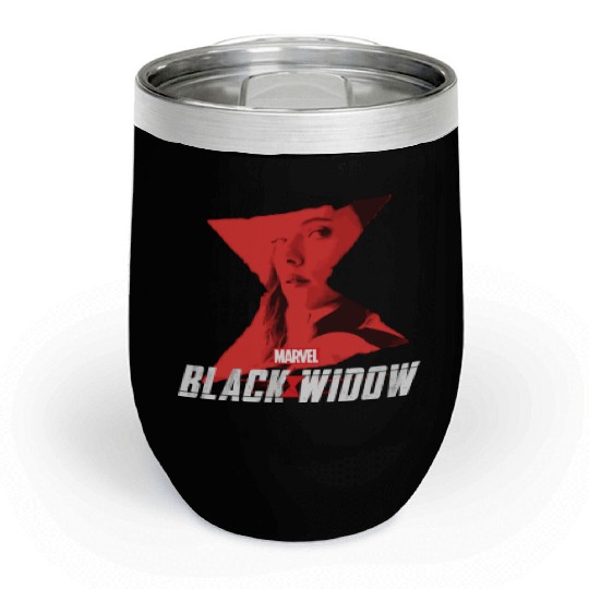Marvel Black Widow Natasha Romanoff Hourglass Chill Wine Tumblers
