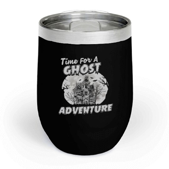Ghost Adventures Ghost Hunting Time Chill Wine Tumblers