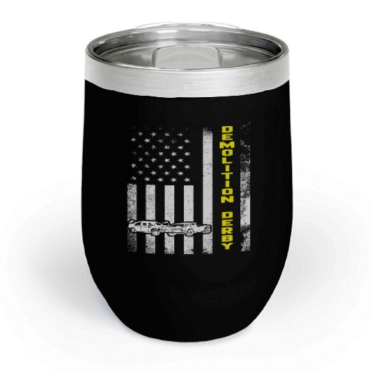 Demolition Derby Car crashing Motorsport Racing US Chill Wine Tumblers