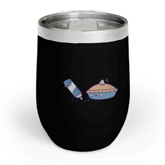 Whipped cream made a poo Chill Wine Tumblers