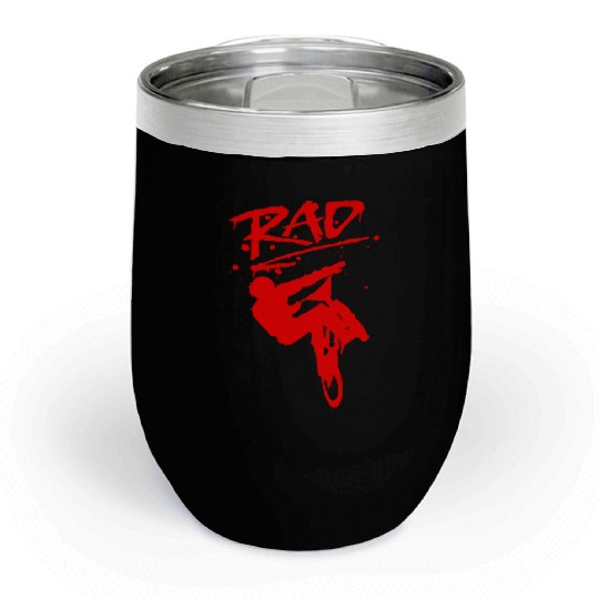 RAD BMX Bike Grafitti 80s Movie Radical Chill Wine Tumblers