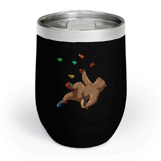 Grizzly Bouldering and Rock Climbing Gift Chill Wine Tumblers