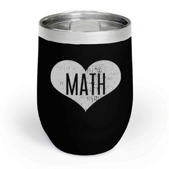 Math Teacher Chill Wine Tumblers