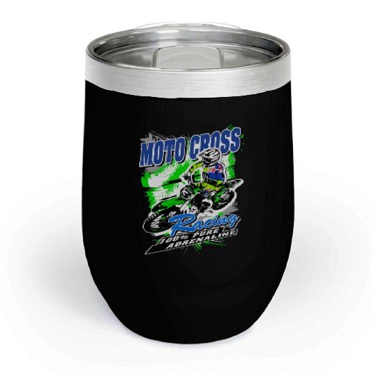 Motocross - Moto Cross - Supercross - MX - SX Chill Wine Tumblers