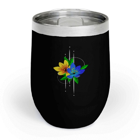 Lily flowers planting garden Chill Wine Tumblers