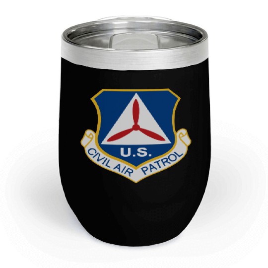 Civil Air Patrol Logo Air Force Cap Military Veter Chill Wine Tumblers