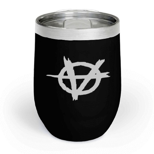 ANARCHY GOTHIC LOGO Chill Wine Tumblers