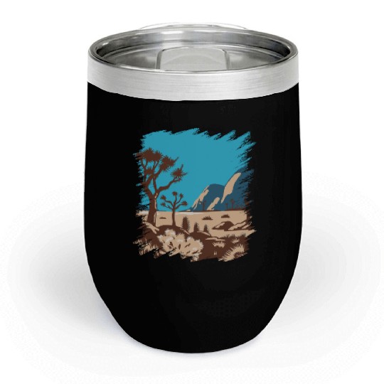 Joshua Tree National Park California Chill Wine Tumblers