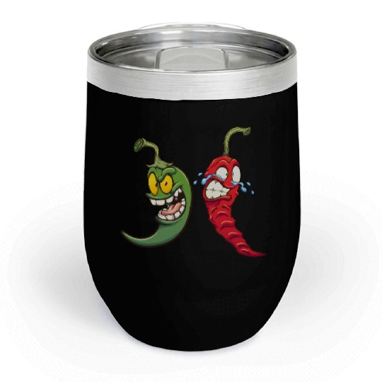 Chili pepper Chill Wine Tumblers