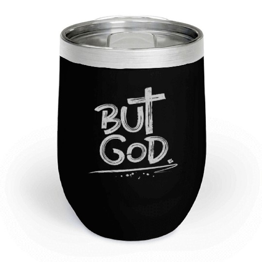 But God Cross Christian Chill Wine Tumblers