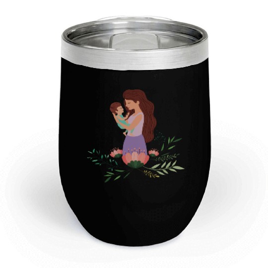 I Love You, Mama & Baby Chill Wine Tumblers, Mommy and Me Chill Wine Tumblers