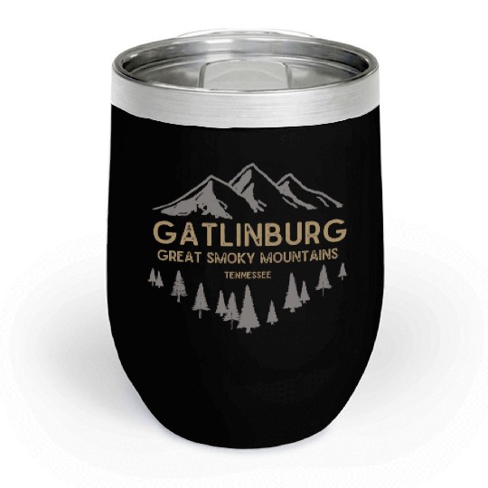 Gatlinburg Tennessee Great Smoky Mountains Chill Wine Tumblers