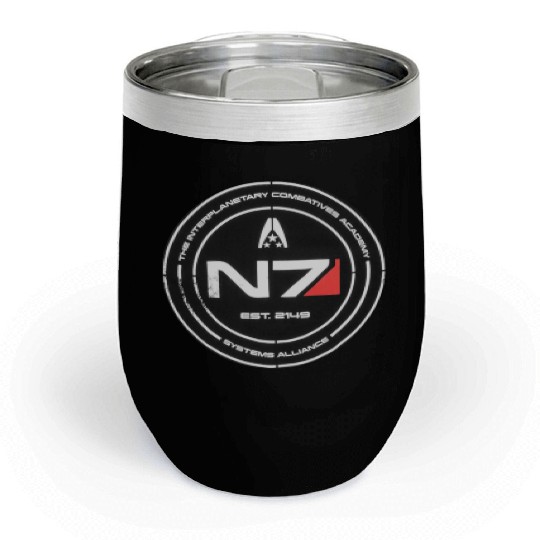 N7 Mass Effect Commander Shepherd Chill Wine Tumblers