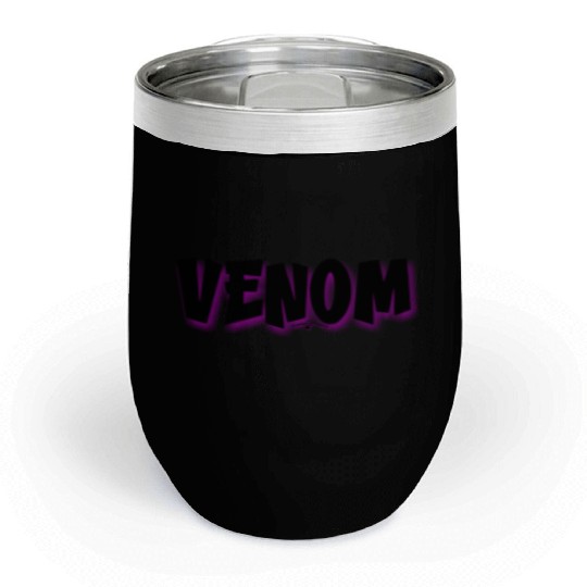 Venom | Neon Hot Pink Shadow Chill Wine Tumblers