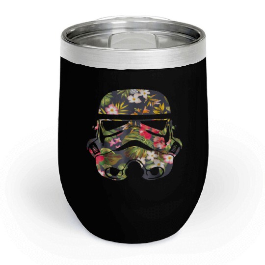 Star Wars Tropical Stormtrooper Floral Chill Wine Tumblers