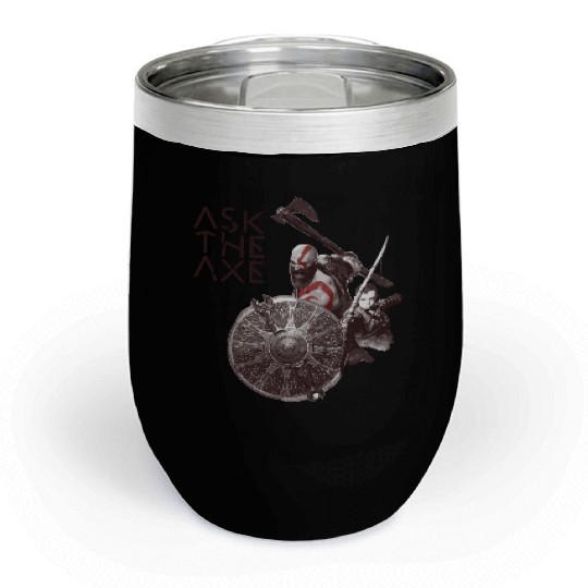 God Of War Ask The Axe Chill Wine Tumblers