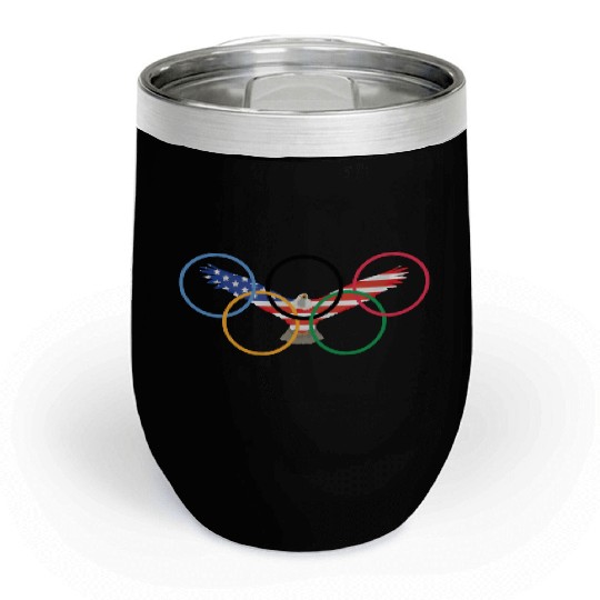 usa olympics Chill Wine Tumblers
