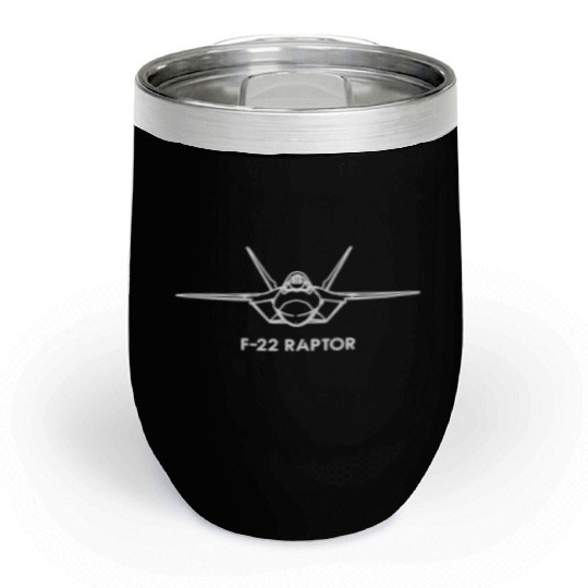 Lockheed Martin F-22 Raptor Chill Wine Tumblers