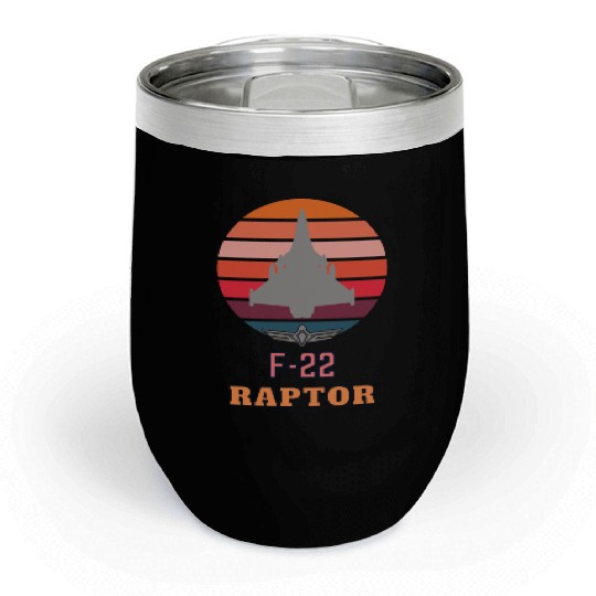 F-22 raptor Chill Wine Tumblers