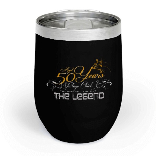 50th birthday Chill Wine Tumblers