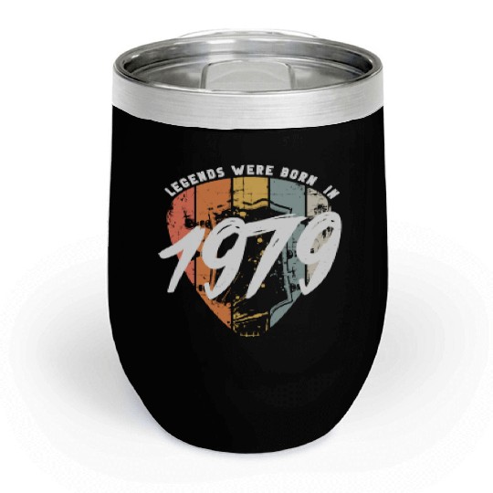 1979 Birthday Guitar Guitarist Chill Wine Tumblers