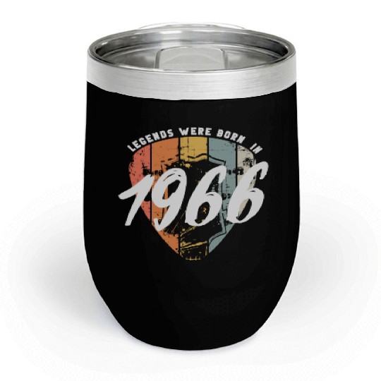 1966 Birthday Guitar Guitarist Chill Wine Tumblers