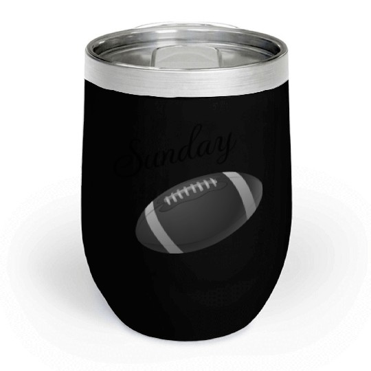 Football Sunday Time Chill Wine Tumblers