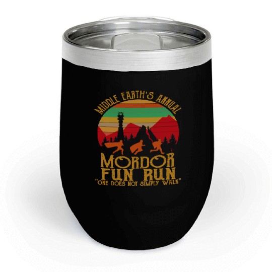 Mordor Fun Run One läuft nicht einfach Vintage Chill Wine Tumblers