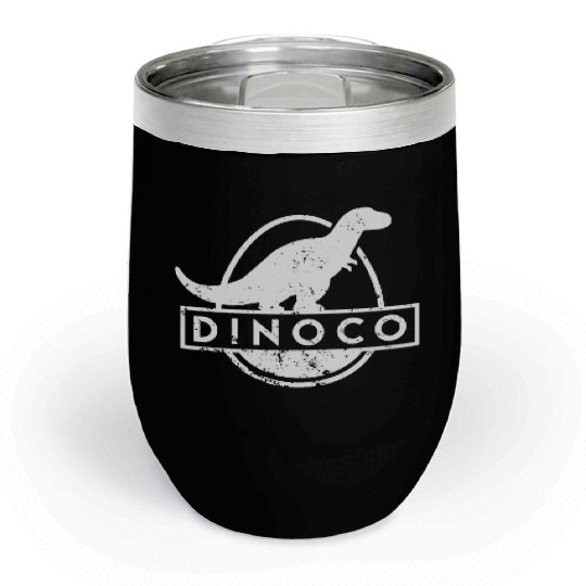 Dinoco White Distressed Chill Wine Tumblers